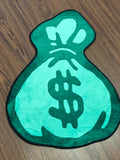 GREEN $ BAG RUG