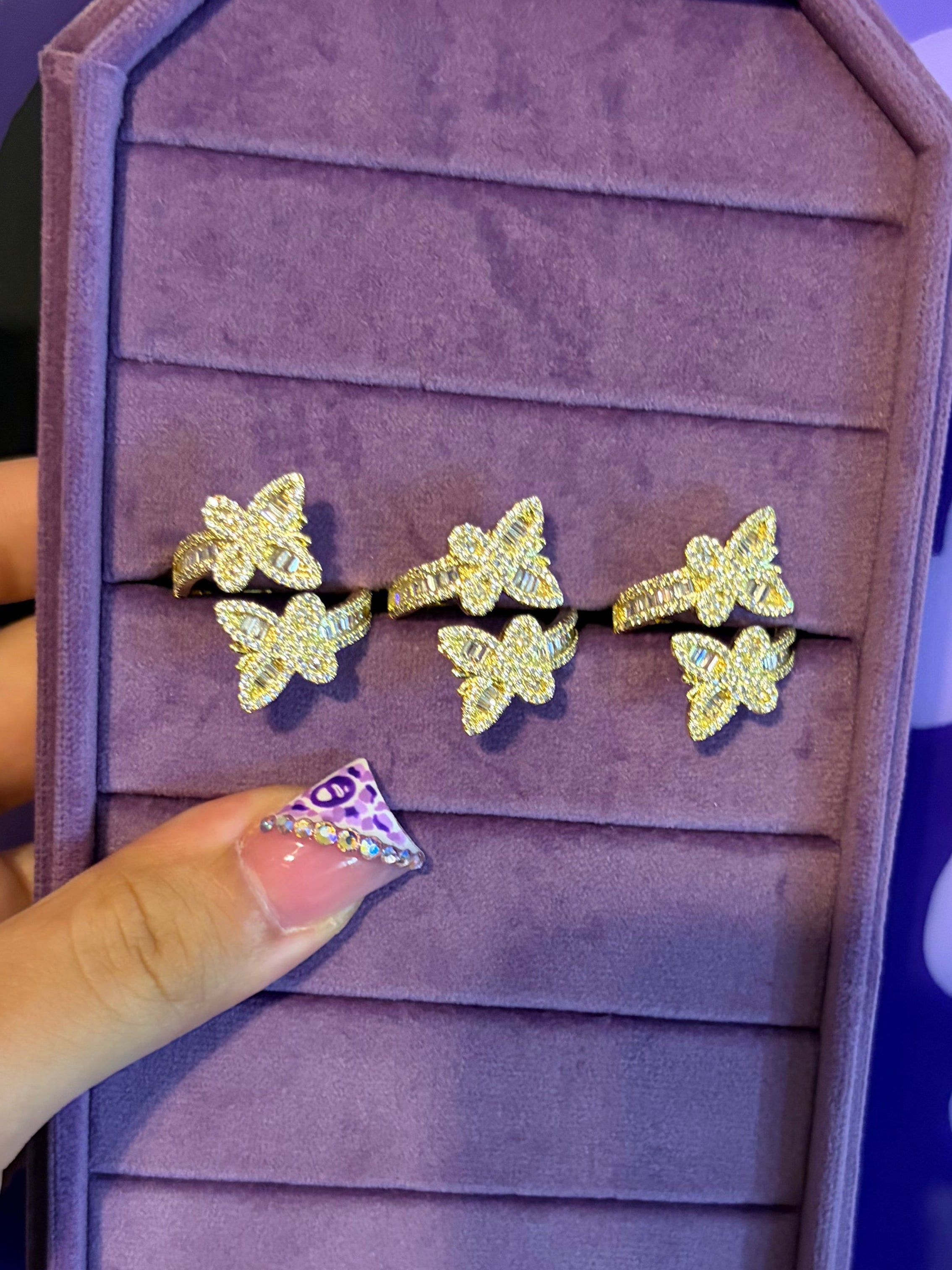 ADJUSTABLE BUTTERFLY RING