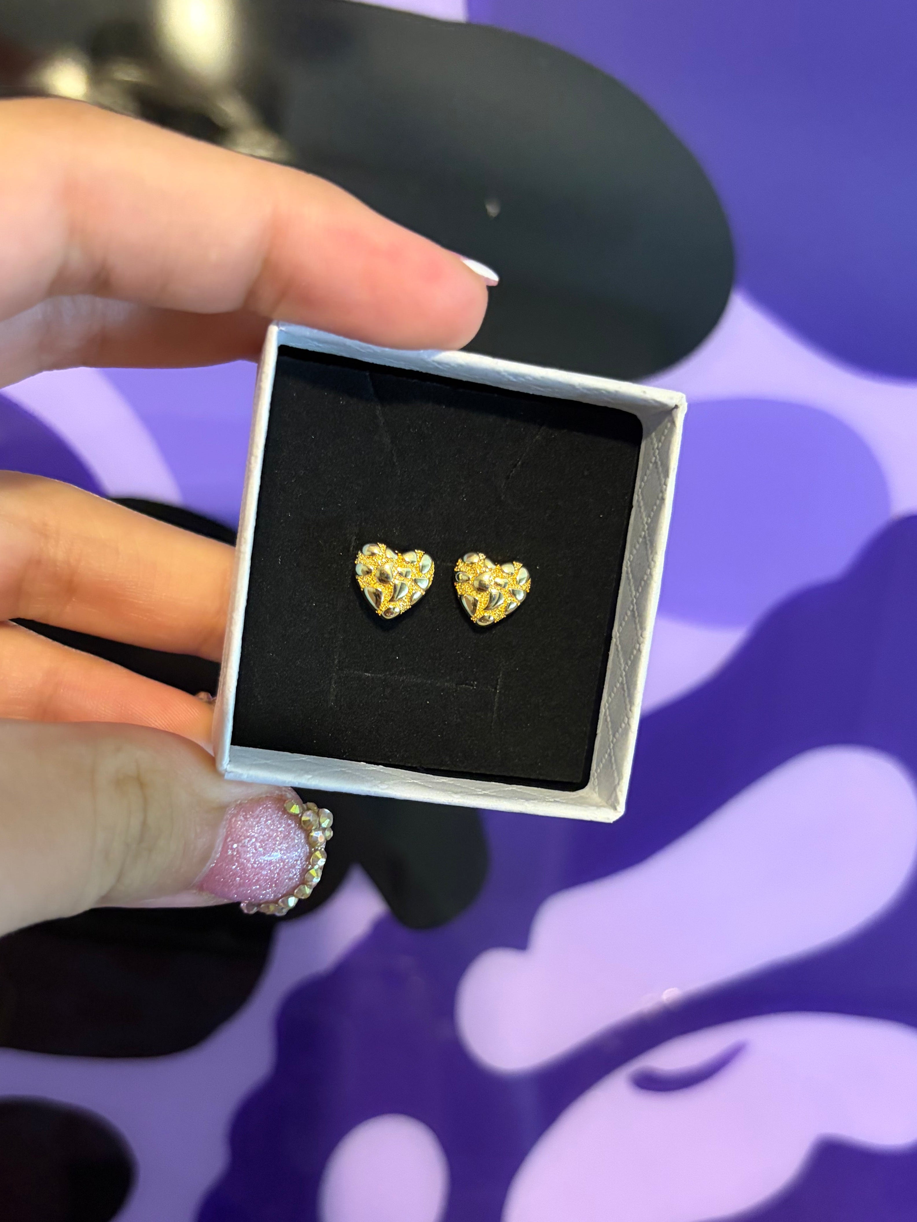 HEART NUG EARRINGS