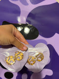 5 STAR HOOP EARRINGS